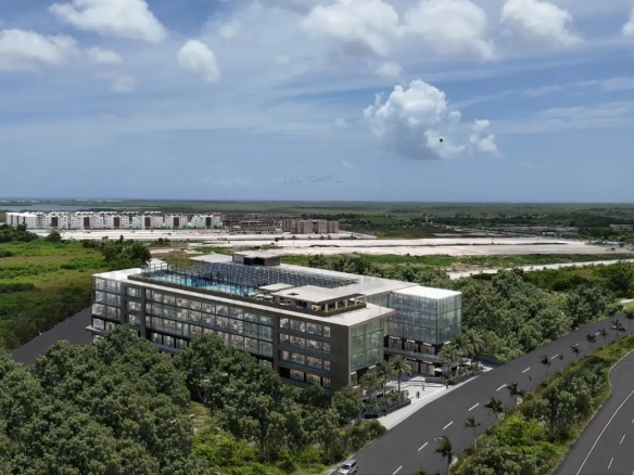 ID Modern Office for Sale in Downtown Punta Cana – Social Business Center Exterior View ()