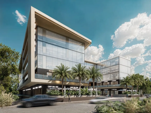 ID Modern Office for Sale in Downtown Punta Cana – Social Business Center Exterior View ()