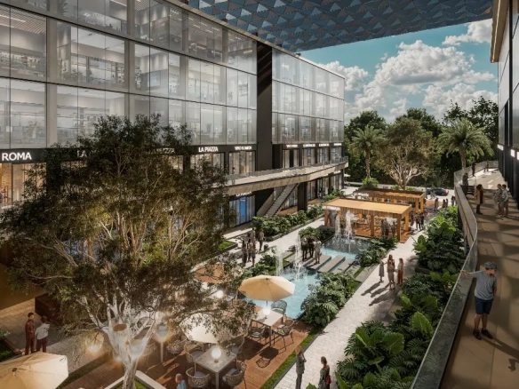 ID Modern Office for Sale in Downtown Punta Cana – Social Business Center Exterior View ()