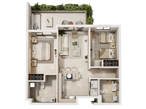 ID Modern Bedroom Apartment in Palm Bayahibe – Fully Furnished Investment ()