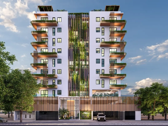 Coastal Serenity: 2BR Vientos del Mar Retreat with Private Terrace in Juan Dolio