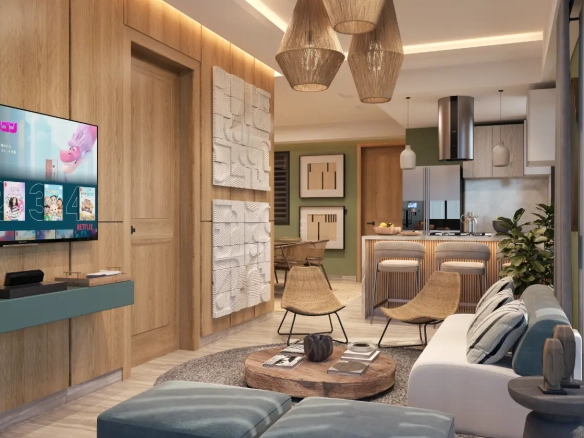 ID Coastal Serenity BR Vientos del Mar Retreat with Private Terrace in Juan Dolio ()