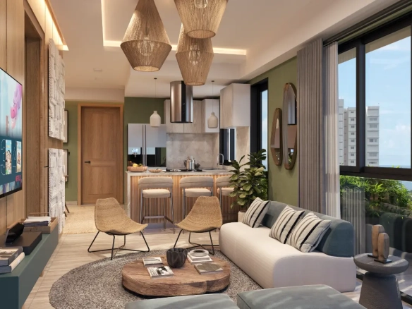 ID Coastal Serenity BR Vientos del Mar Retreat with Private Terrace in Juan Dolio ()