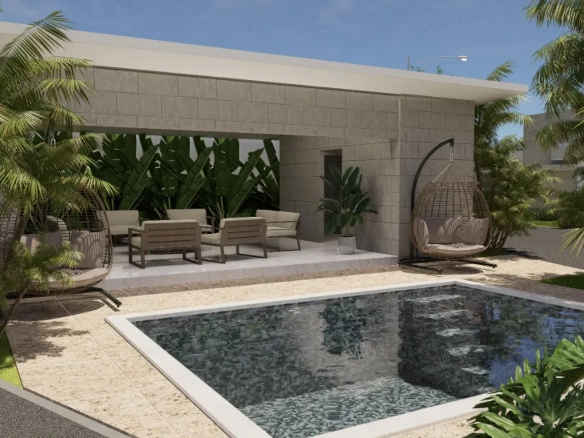 ID Modern BR Villa in Ecos del Mar III with Terrace Near Downtown ()