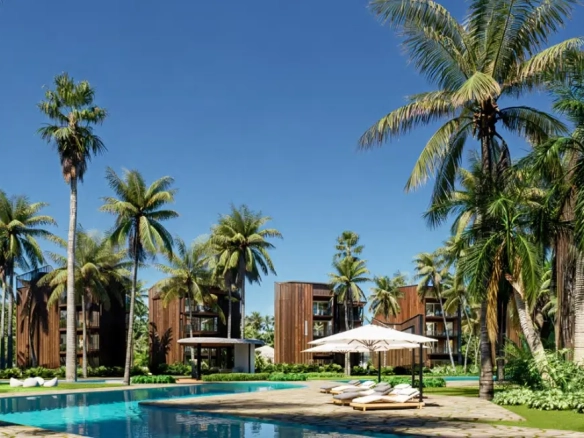 ID Stylish Bedroom Beachfront Apartment in Akkana Samaná with Pools, Beach Club and Coworking Spaces ()