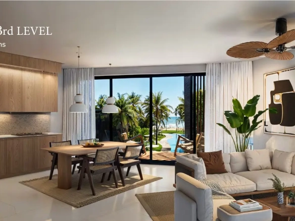 ID Stylish Bedroom Beachfront Apartment in Akkana Samaná with Pools, Beach Club and Coworking Spaces ()