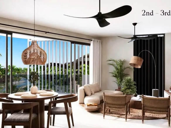 ID Stylish Bedroom Beachfront Apartment in Akkana Samaná with Pools, Beach Club and Coworking Spaces ()