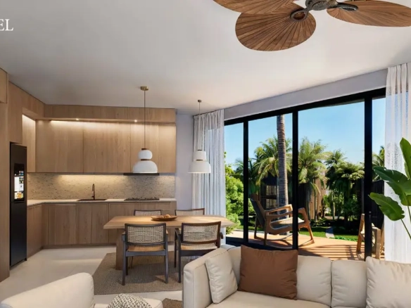 ID Stylish Bedroom Beachfront Apartment in Akkana Samaná with Pools, Beach Club and Coworking Spaces ()