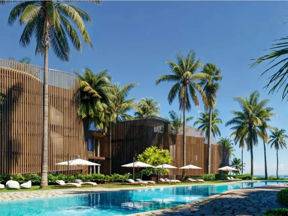 ID Stylish Bedroom Beachfront Apartment in Akkana Samaná with Pools, Beach Club and Coworking Spaces ()