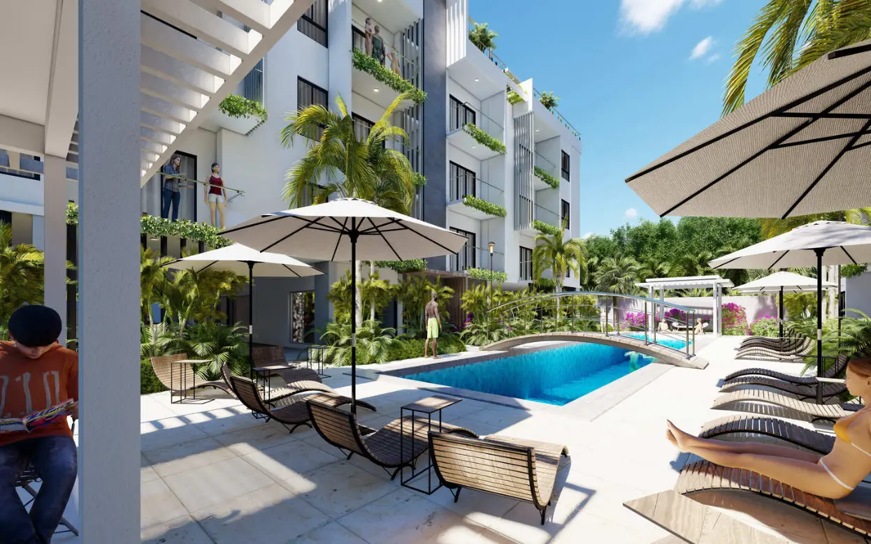 ID-2079, Modern Two-Bedroom Condo for Sale in El Cortesito Your Dream Home in Bavaro, Punta Cana (11) Modern Two-Bedroom Condo for Sale in El Cortesito: Your Dream Home in Bavaro, Punta Cana