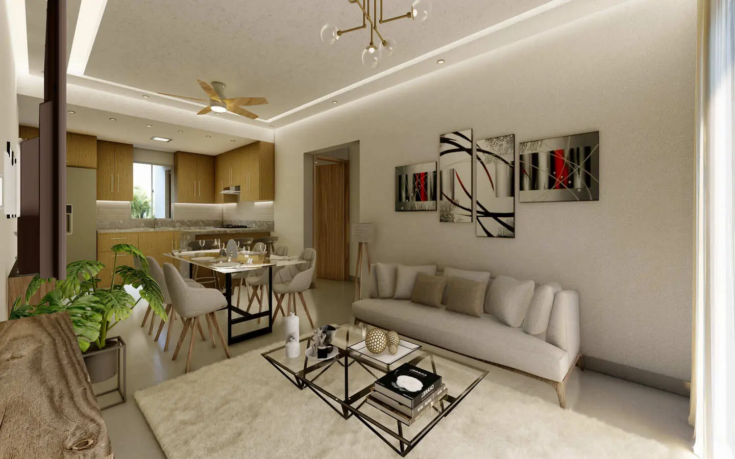 ID-2079, Modern Two-Bedroom Condo for Sale in El Cortesito Your Dream Home in Bavaro, Punta Cana (5) Modern Two-Bedroom Condo for Sale in El Cortesito: Your Dream Home in Bavaro, Punta Cana