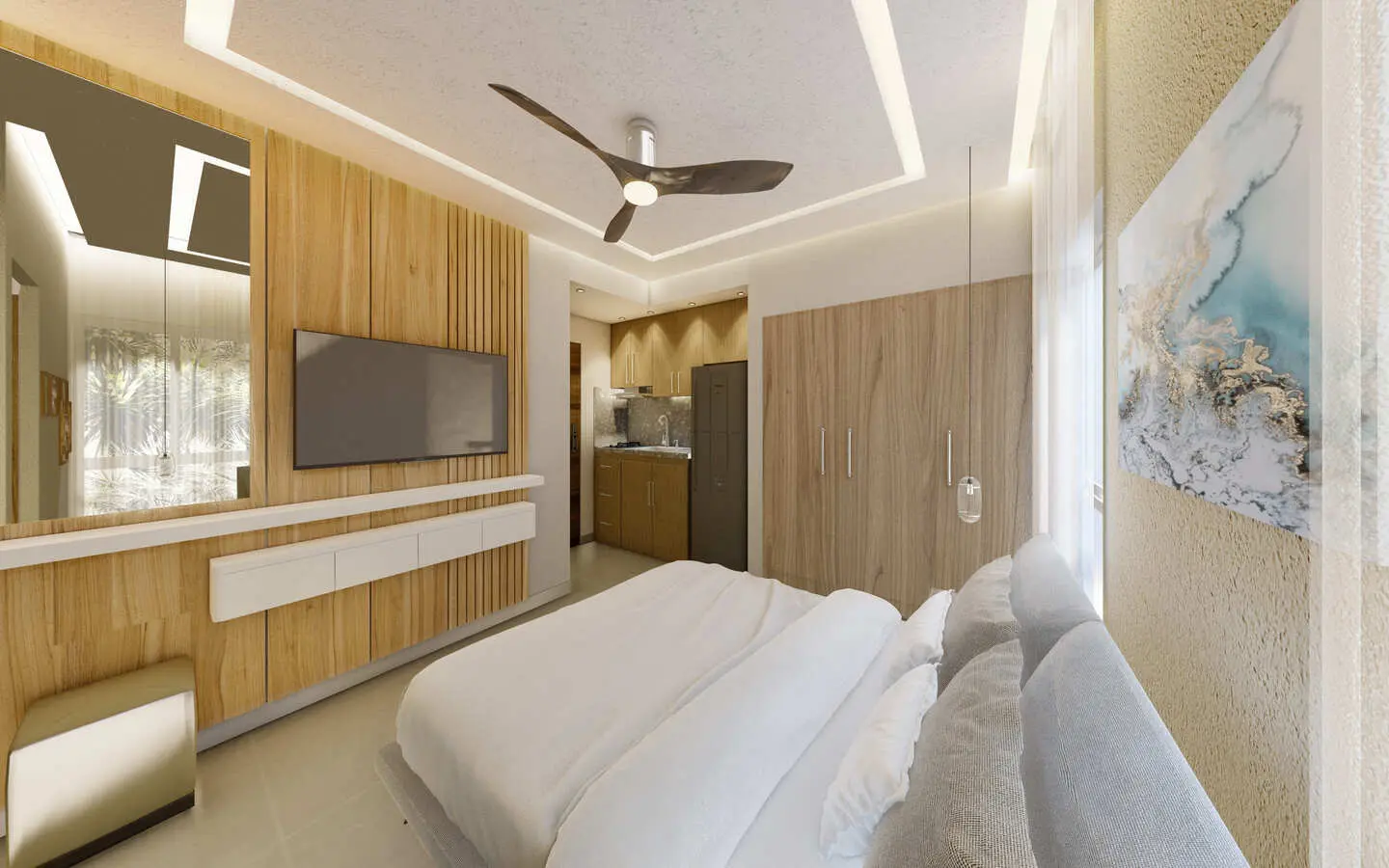 ID-2079, Modern Two-Bedroom Condo for Sale in El Cortesito Your Dream Home in Bavaro, Punta Cana (7) Modern Two-Bedroom Condo for Sale in El Cortesito: Your Dream Home in Bavaro, Punta Cana